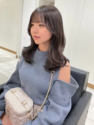 ミディアム 似合わせヘア🤎透明 感カラー🤎MIKAのヘアスタイル