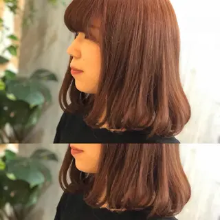 セミロング カラー 及川 祐輔のヘアスタイル