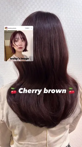 セミロング カラー 柔らか垢抜けｶﾗｰと ｶｯﾄ🫧ASUKAのヘアスタイル