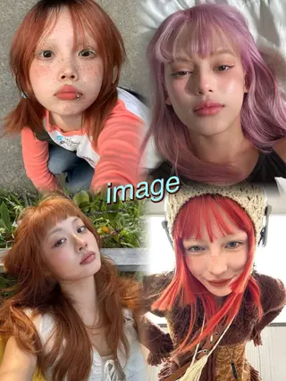 カラー 【pia】 ホノカブリーチカラーのヘアスタイル