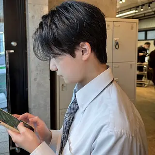 パーマ メンズ 高島 悠吾のヘアスタイル