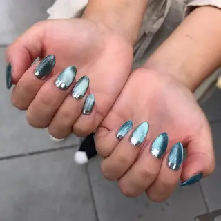 ロング カラー ヘアアレンジ キッズ ネイル マツエク・マツパ 福田 加奈のネイルデザイン