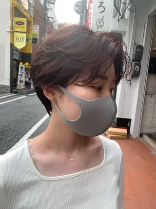 ショート カラー 落合 優樹のヘアスタイル