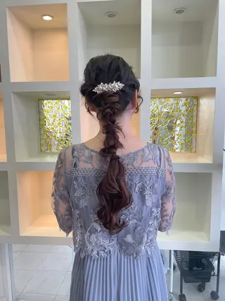 ロング ヘアアレンジ マキノ キョウカのヘアスタイル