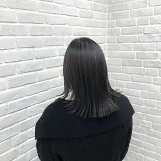 ミディアム 白髪ぼかし/ 烏丸/さとまるのヘアスタイル