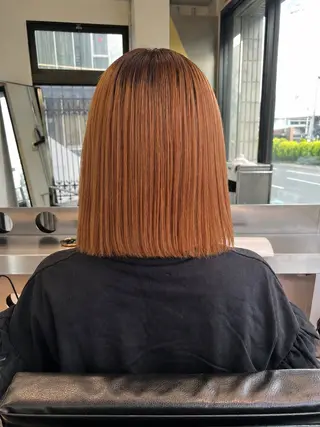 ミディアム 堀江 /木下椋麻のヘアスタイル