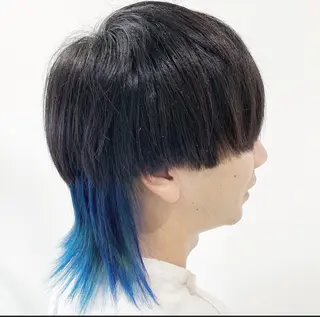 ミディアム カラー メンズ 中島 剛のヘアスタイル