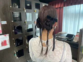 セミロング 量産ヘアセット/ ヘアメAyakaのヘアスタイル