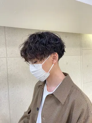 ショート パーマ メンズ XANADU上野店 🐼ﾖｺﾊｼのヘアスタイル