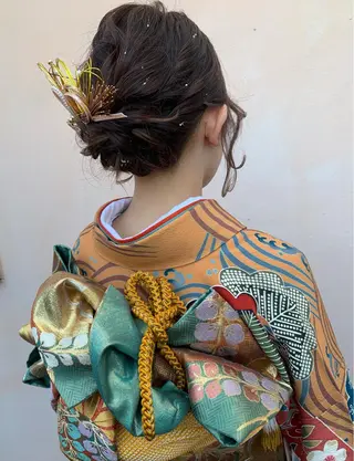 ミディアム ヘアアレンジ yui .のヘアスタイル