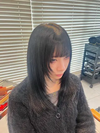 セミロング メイク/ケアカラー 🐬HIKARU🐬のヘアスタイル