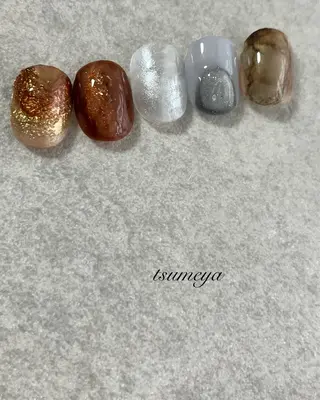 ネイル tsumeya ゆるかわ手描きネイルのネイルデザイン