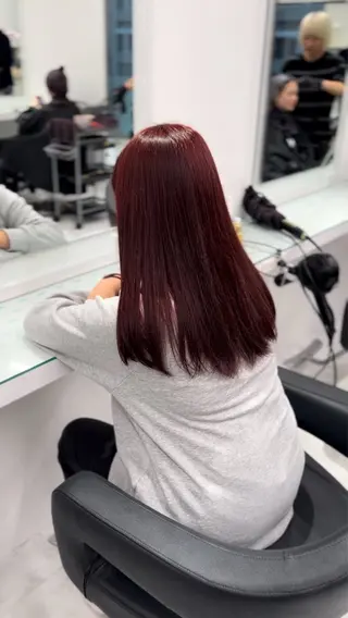ミディアム カラー ブリーチ無し透明感 🕊AZUSAのヘアスタイル