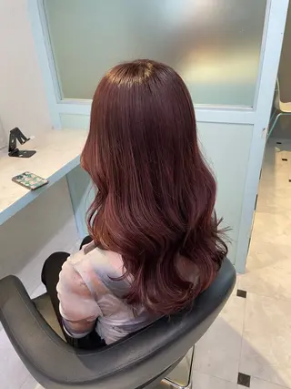 ロング カラー 🇰🇷韓流暖色ヘア 🍒saaya🍒のヘアスタイル