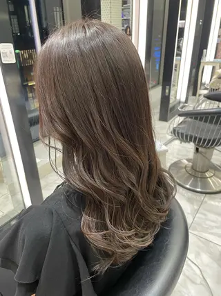 セミロング 韓国風パーマ/ヘア セット/店長みづきのヘアスタイル