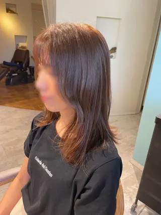 セミロング カラー 魔法のシャンプーで 艶髪に✳︎/カラーのヘアスタイル