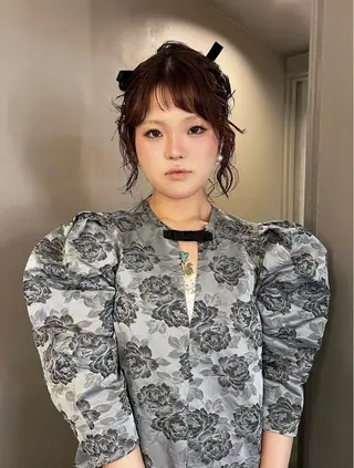 セミロング カラー パーマ 圧倒的デザイン力 店長🎨RENAのヘアスタイル