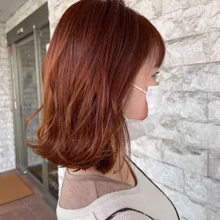 ミディアム カラー sunny side 大名　りょう👸🏼のヘアスタイル