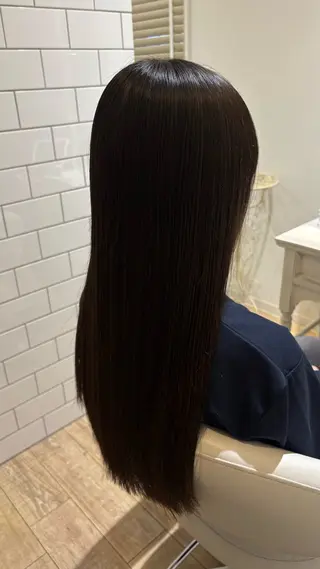 ロング カラー 似合わせ 顔周りYUUGAのヘアスタイル