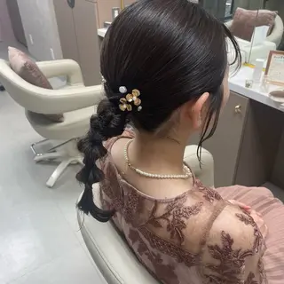 ミディアム ヘアアレンジ 坂本 沙也加のヘアスタイル