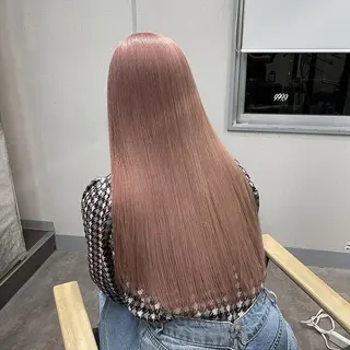 カラー 暖色カラー✨代表しげ オグジュアリーのヘアスタイル