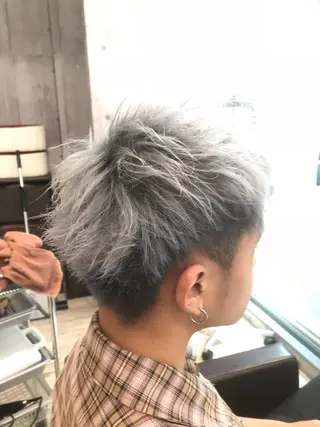 ショート カラー パーマ ヘアアレンジ メンズ キッズ ネイル マツエク・マツパ EnBlesS西宮 マンツーマン神道有基のヘアスタイル