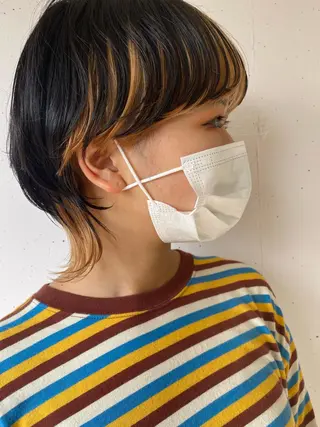 ショート 顔周りの垢抜けヘア 立山愛梨のヘアスタイル