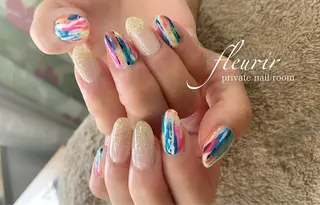 ネイル フルリール 【プライベートサロンのネイルデザイン