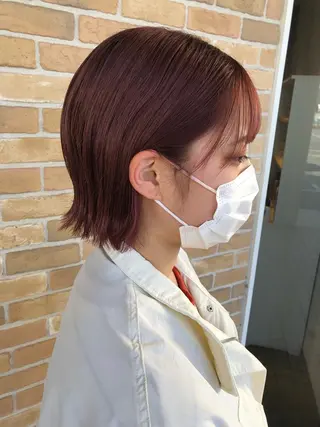ショート カラー パーマ ヘアアレンジ ❣️倉敷❣️美髪 カラー能登一成のヘアスタイル