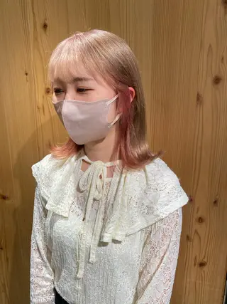 ミディアム カラー stylist トモヤのヘアスタイル