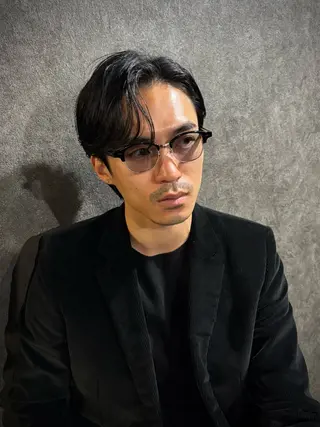 ショート メンズ メンズパーマ/難波/ 心斎橋　室園亮佑のヘアスタイル