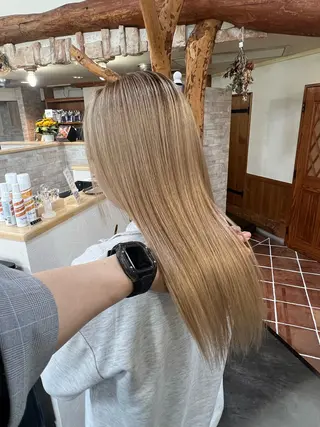 ロング 名取 純平のヘアスタイル