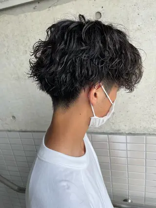 パーマ メンズ 大阪美容師 井上智博のヘアスタイル