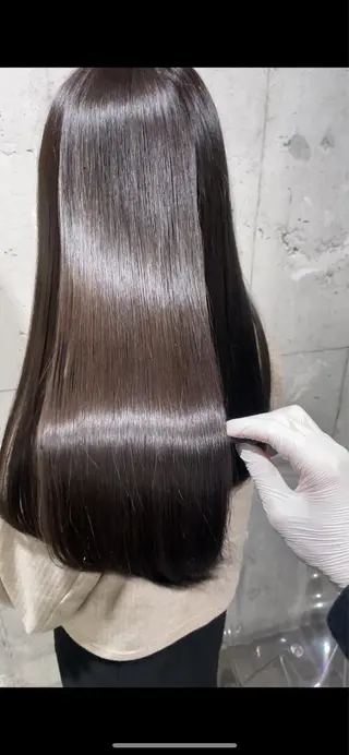 ロング カラー パーマ ヘアアレンジ メンズ キッズ ネイル マツエク・マツパ アイブロウ 【縮毛矯正ブリーチ】 MANATO🌈のヘアスタイル