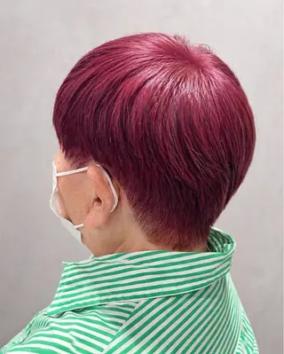 ショート カラー Meg/艶髪カラー× 髪質改善/中崎町のヘアスタイル