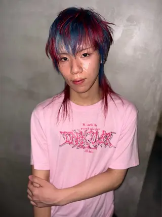 ミディアム カラー メンズ 優作 〜圧倒的信頼〜のヘアスタイル