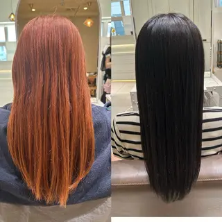 セミロング カラー momo🍑/顔周り カット指名No.1のヘアスタイル