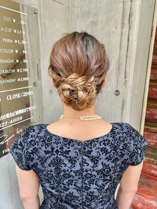 セミロング カラー ヘアアレンジ 「sumi」 AMIのヘアスタイル