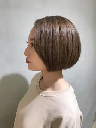 ショート カラー 髪質改善カラー/ボブ 🌻Mutsumiのヘアスタイル