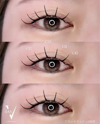 マツエク・マツパ VIAS YURINAのマツエク・マツパデザイン