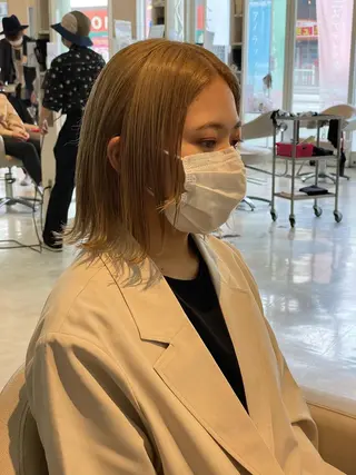 ミディアム 本田 卓也のヘアスタイル