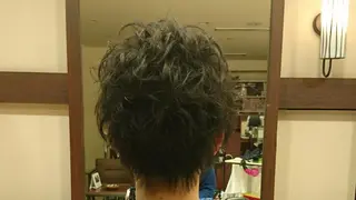 ショート メンズ パーマ beel 【ベエル】のヘアスタイル