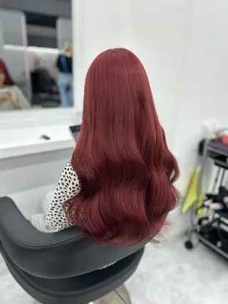 セミロング カラー ヘアアレンジ mai🍑暖色カラー /レイヤー💖のヘアスタイル