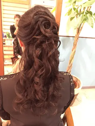 ショート ミディアム セミロング ロング ヘアアレンジ 早朝✨ヘアセット 着付け/清水玲歌のヘアスタイル
