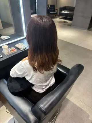 ミディアム カラー ERII /伏見 カットモデル募集中！のヘアスタイル