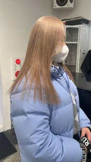 ロング カラー パーマ ヘアアレンジ メンズ キッズ ネイル マツエク・マツパ アイブロウ 艶ハイトーン/ヘア アレンジAYAKAのヘアスタイル