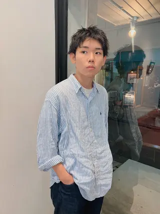 ショート メンズ ナガミ ショウのヘアスタイル