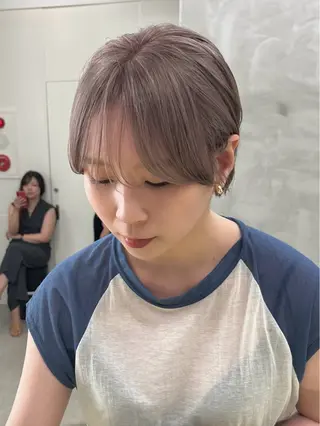 ショート カラー 🌿似合わせ透明感 カラー松本朋幸🌿のヘアスタイル