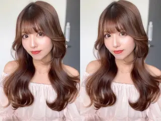 ロング 韓国ヘア　野々山 ゆうとのヘアスタイル