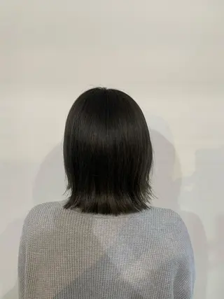 ミディアム カラー パーマ ヘアアレンジ 加藤 綾華のヘアスタイル